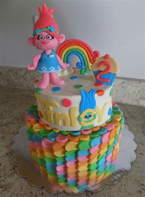trolls princess poppy birthday cake princess poppy birthday cake
