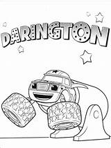 Blaze Monster Machines Darington Coloring Pages sketch template