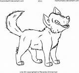 Wolf Drawing Pup Pups Getdrawings sketch template
