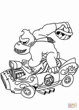 Kong Donkey Coloring Pages Mario Kart Car King Diddy Drives Drawing Printable Getdrawings Color Supercoloring Print Getcolorings Paper Colorings Divyajanani sketch template