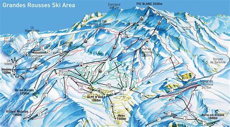 ski resort piste maps family skiing holidays esprit ski