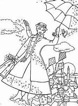 Poppins Mary Coloring Pages Kids Printable Disney Color Print Simple Sheets Bestcoloringpagesforkids Children Musical Classic Returns Justcolor sketch template