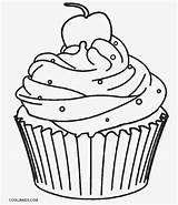 Cupcake Coloring Pages Printable Kids Cool2bkids sketch template