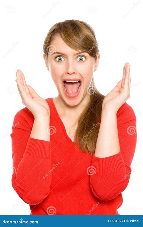 girl screaming stock image image