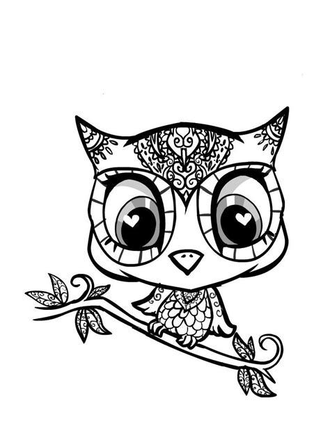 owl coloring pages  girls  getdrawings