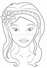 Coloring Face Pages Girl Faces Girls Sheets Ai Template Illustrator Colouring Printable Color Getcolorings sketch template