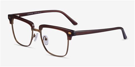 murakami browline clear brown bronze glasses for men eyebuydirect canada