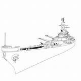 Battleship Drawing Iowa Class Drawings Getdrawings Ship Battle sketch template