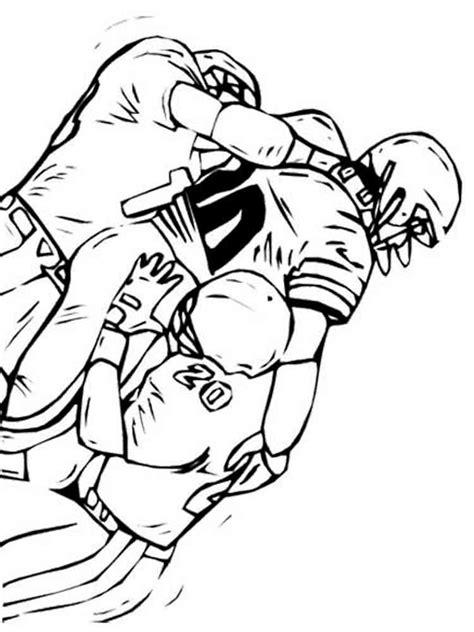 football player coloring pages