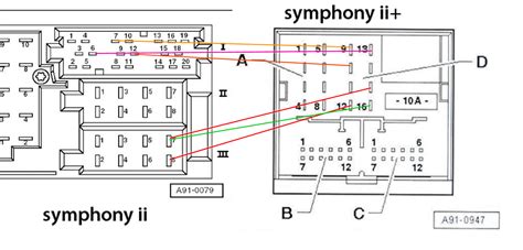 audi  symphony radio wiring diagram wiring diagram