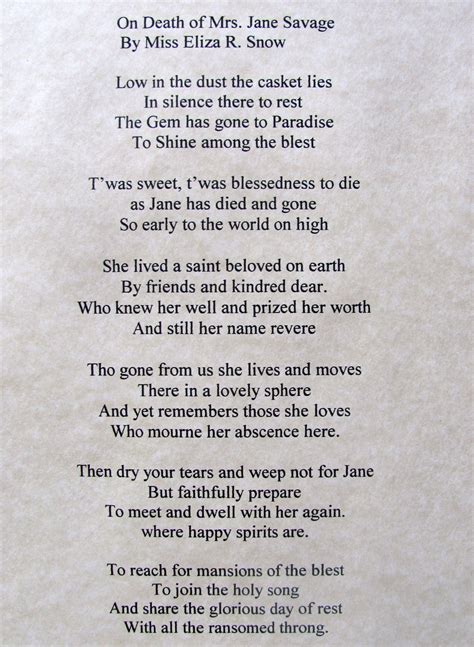 funerals poems