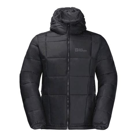 jack wolfskin bergland insulated mens jacket black  jack wolfskin decathlon