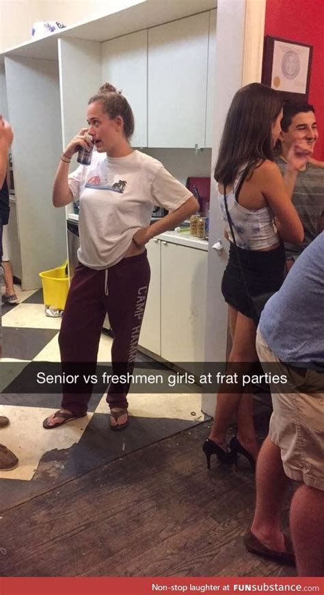 senior vs freshmen girls at frat parties funsubstance snapchat