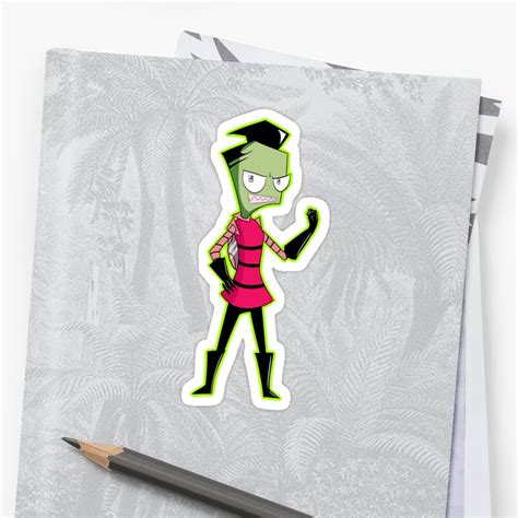 Invader Zim ~ All Grown Up Stickers By Hella Dale