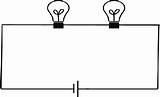Series Both Same Circuit Flows Bulbs Shine Current Case Light They So Will Circuits sketch template