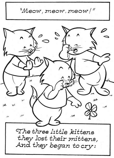 kittens sheet coloring pages