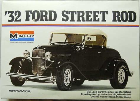 Monogram 1 8 1932 Ford Street Rod Roadster Big Deuce Street Rod Or
