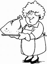 Turkeys Thanksgiving Turkey Coloring Pages Serving sketch template