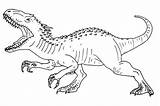Jurassic Rex Indominus Raskrasil sketch template