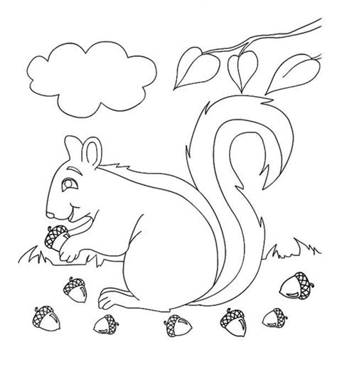 kindergarten fall tree coloring pages