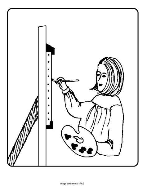 coloring page artist coloring home