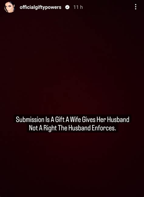 submission is a t a wife gives her husband and not his right