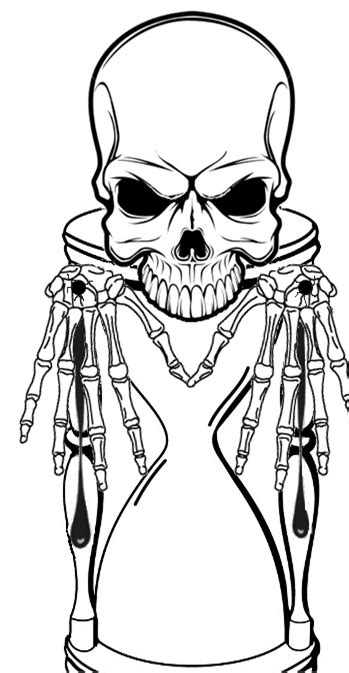 Skull Hourglass Tattoo By Hagane7 On Deviantart