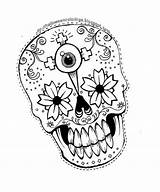 Coloring Pages Skull Halloween Dead Teens Teenagers Tattoo Skulls Craft Activities Printable Sugar Colouring Adults Colorings Happy Print Colorable Drawing sketch template