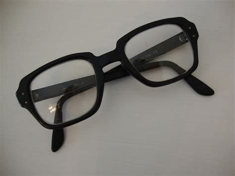 Vintage Black Uss Army Issue Glasses 1960s By Nerdybirdvintage