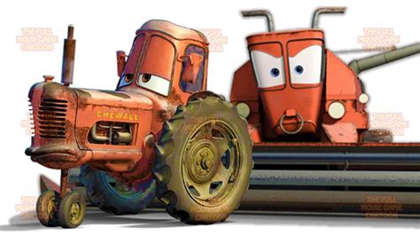 tractor tipping cars english big frank kids cartoon cars  disney