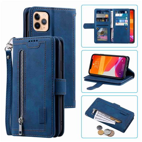 dteck case  iphone  pro max    luxury pu leather  card holder flip magnetic