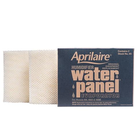 aprilaire  water panel  pack  humidifier model  paneling humidifier air ducts