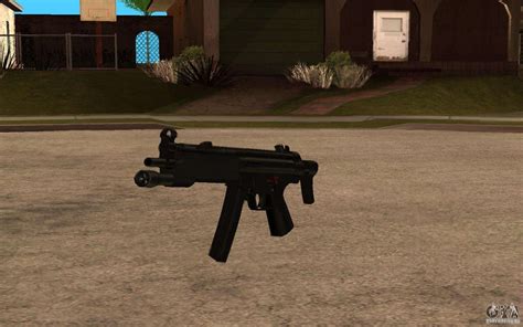 New Mp5 With Flashlight For Gta San Andreas