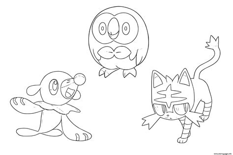 pokemon sun  moon coloring pages learny kids