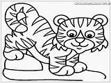Mewarnai Harimau Lucu Kartun Tigers Mewarnaigambar Wallpapertip Getdrawings Getcolorings Semua sketch template