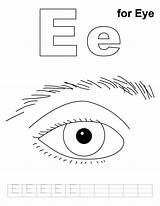 Handwriting Colouring Eyeball Bestcoloringpages sketch template