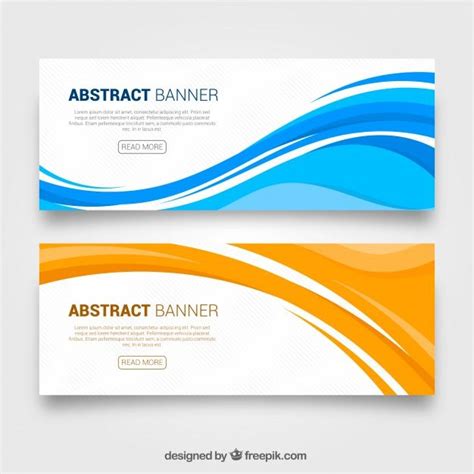abstract wave banners  vector  vector freepik freevector freebanner freebusiness