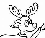Reindeer Elf Coloring Pages Christmas sketch template