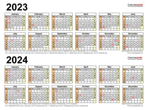 year calendar  printable  templates