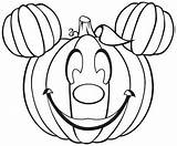 Coloring Mickey Halloween Mouse Pages Minnie Pumpkin Popular sketch template