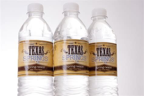 texas springs water label design label design spring water design