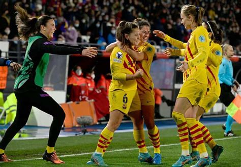 barcelona dames stap dichterbij halve finale championsleague culturucom