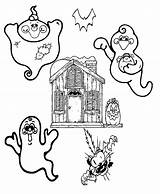 Coloring Pages Ghost Halloween Color Kids Printable Ghosts Fun These Coloringhome sketch template