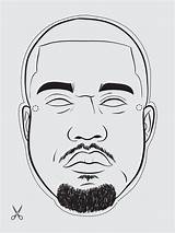 Kanye Rappers sketch template