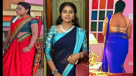 Tamil Tv Serial Actress Hot Sari Blouse Back Show Mix 2 Youtube
