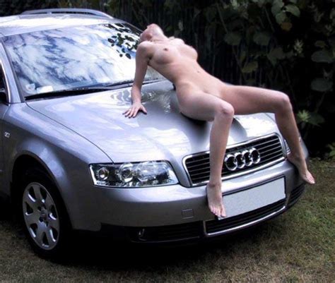 women tied on the hood of a car quality porn