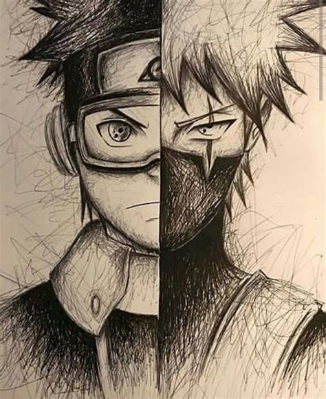 Naruto Drawings Kakashi Drawing Naruto Sketch Drawing Anime Drawings