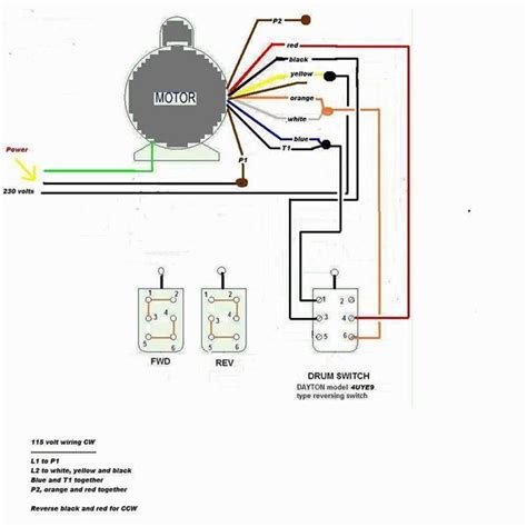 clarke single phase motor wiring diagram