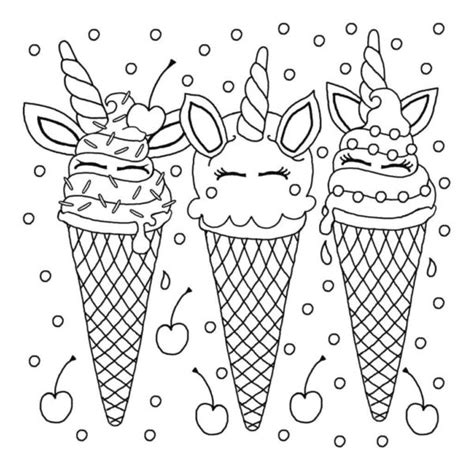 ice cream coloring pages  printable coloring pages