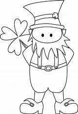 Shamrock Coloring Pages Printable Leprechaun Shamrocks Kids Bestcoloringpagesforkids Leprechauns Cute St Templates Comments sketch template